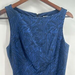 Cache cocktail midi dress, Navy / Black, size 6, New with tags